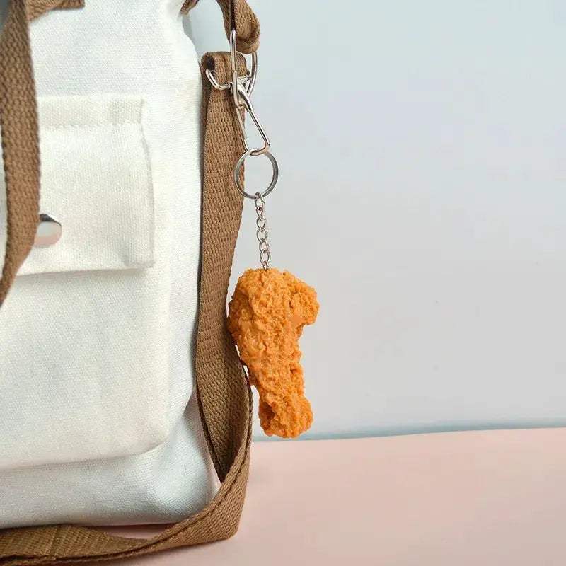 Realistic Fried Chicken Nugget Keychain Fashion Accessory - ToylandEU
