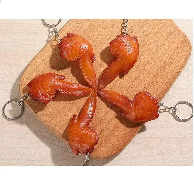 Realistic Fried Chicken Nugget Keychain Fashion Accessory - ToylandEU