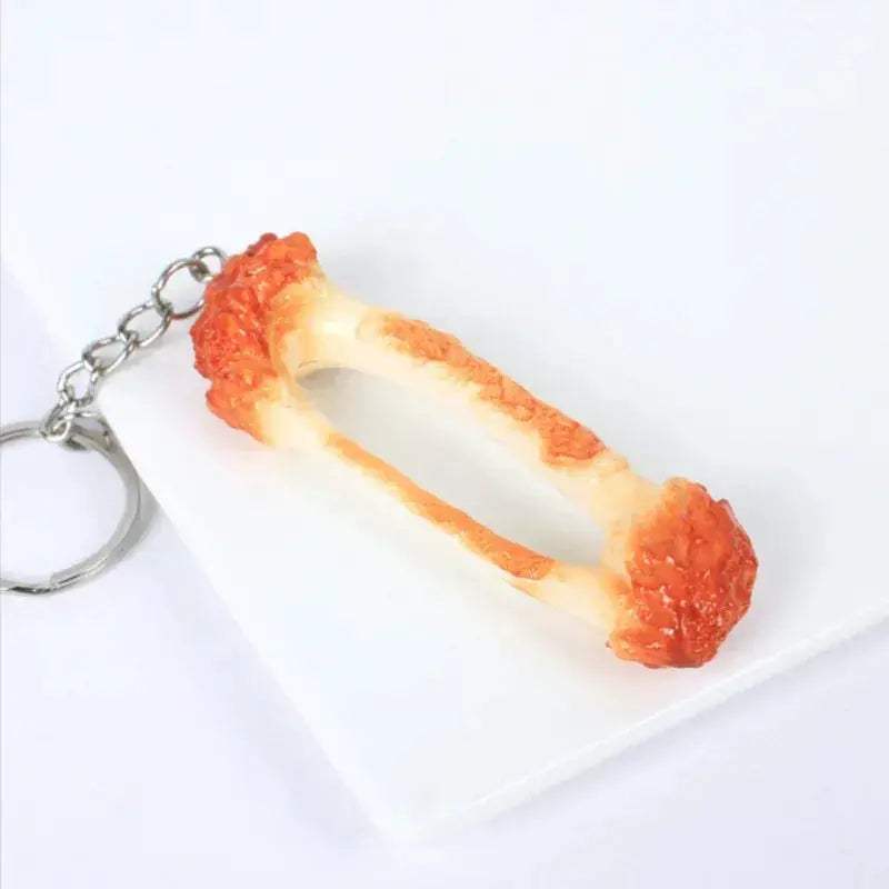 Realistic Fried Chicken Nugget Keychain Fashion Accessory - ToylandEU