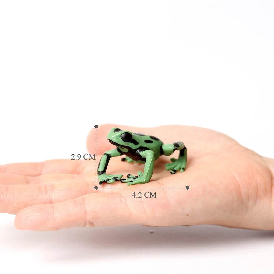 Realistic Frog Figurines Colorful Poison Dart Cake Topper - ToylandEU