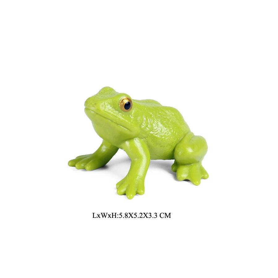 Realistic Frog Figurines Colorful Poison Dart Cake Topper - ToylandEU