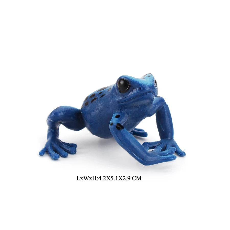 Realistic Frog Figurines Colorful Poison Dart Cake Topper - ToylandEU