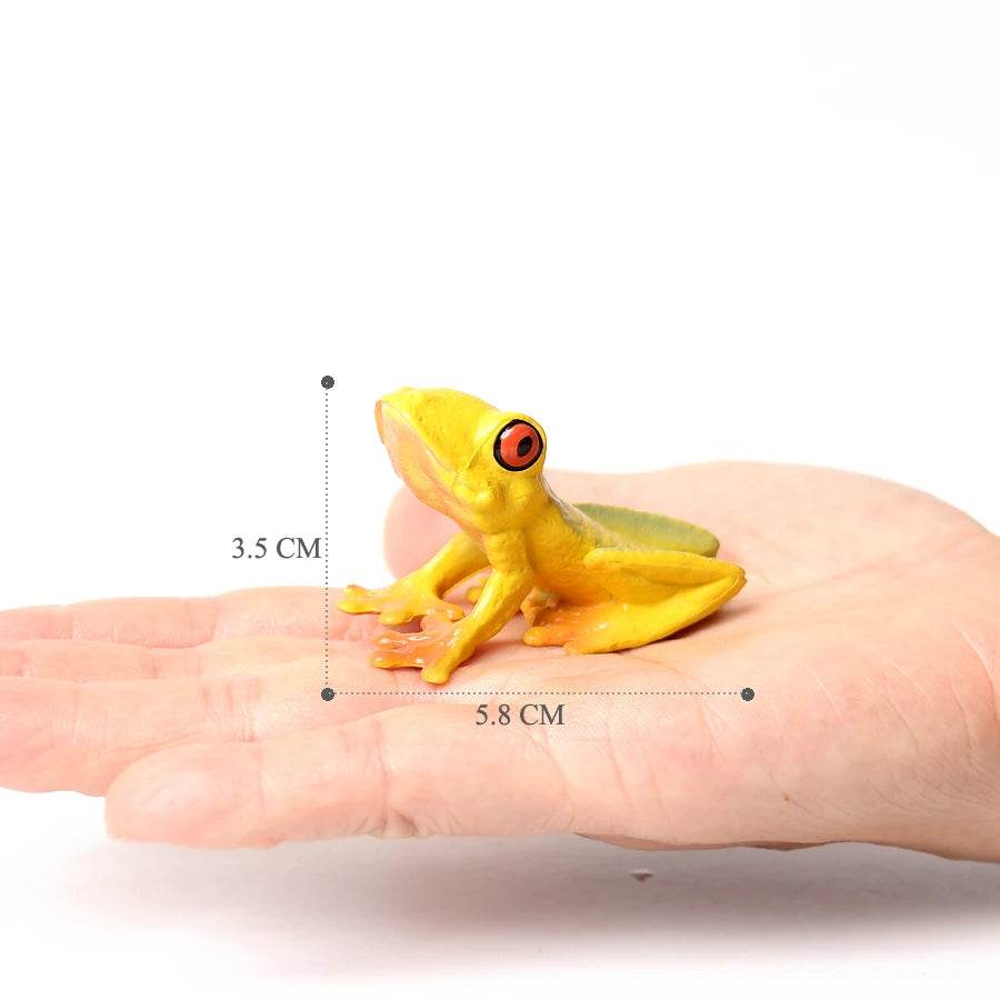 Realistic Frog Figurines Colorful Poison Dart Cake Topper - ToylandEU