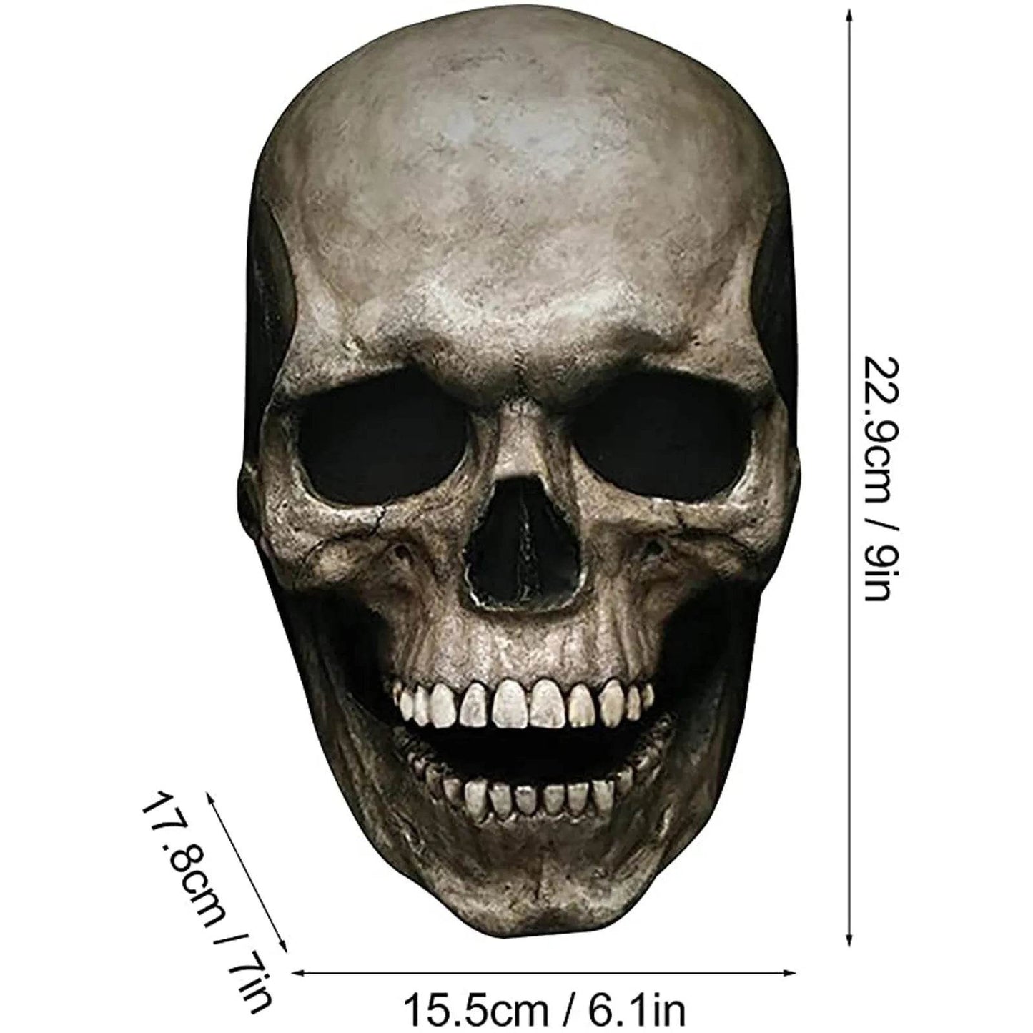 Realistic Full Head Mask With Moving Jaw For Adults - ToylandEU
