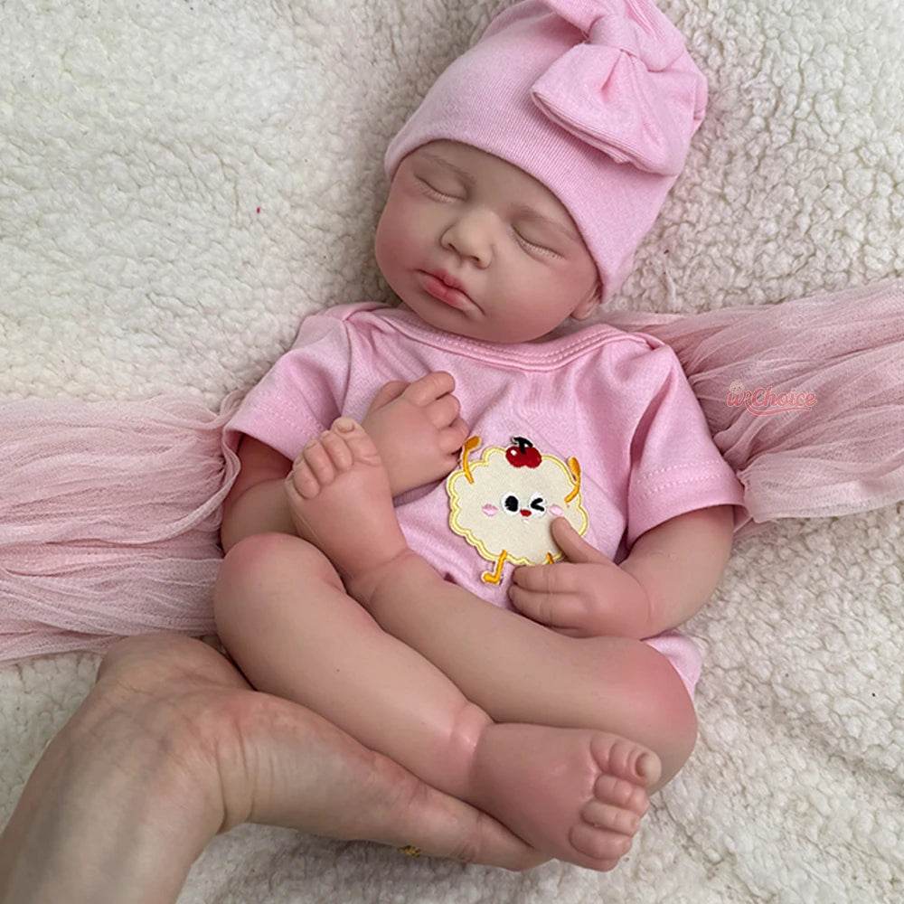 Realistic Full Silicone Baby Doll Open Mouth 20 Inch Gift - ToylandEU