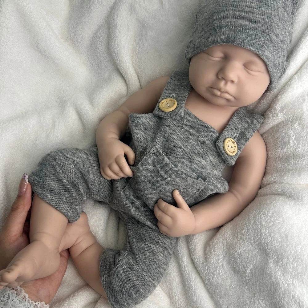 Realistic Full Silicone Baby Doll Open Mouth 20 Inch Gift - ToylandEU