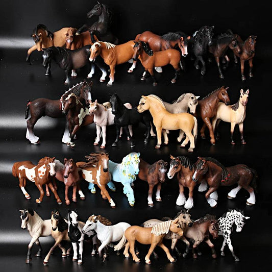 Realistic Horse Figurines Detailed Miniature Cake Topper - ToylandEU
