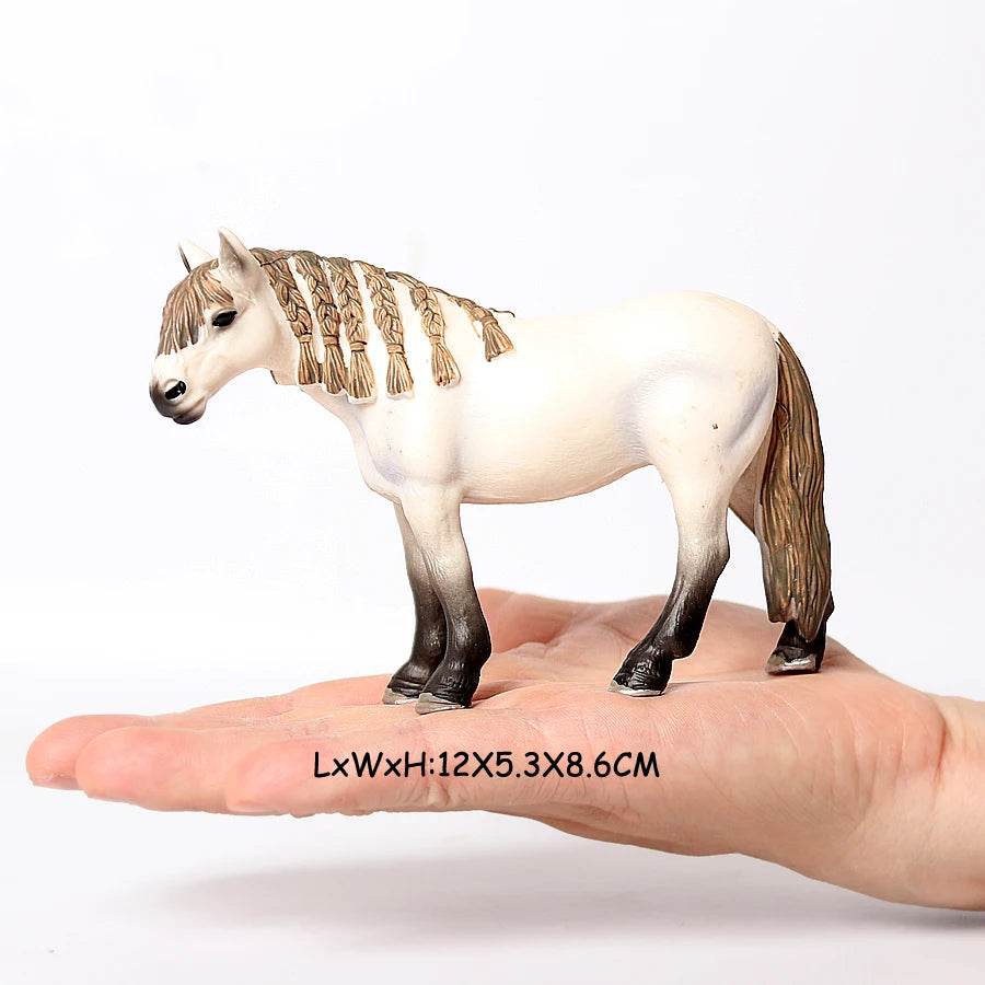 Realistic Horse Figurines Detailed Miniature Cake Topper - ToylandEU