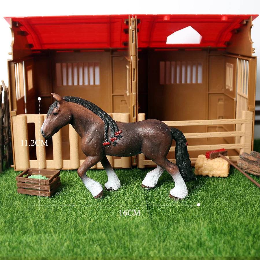 Realistic Horse Figurines Detailed Miniature Cake Topper - ToylandEU