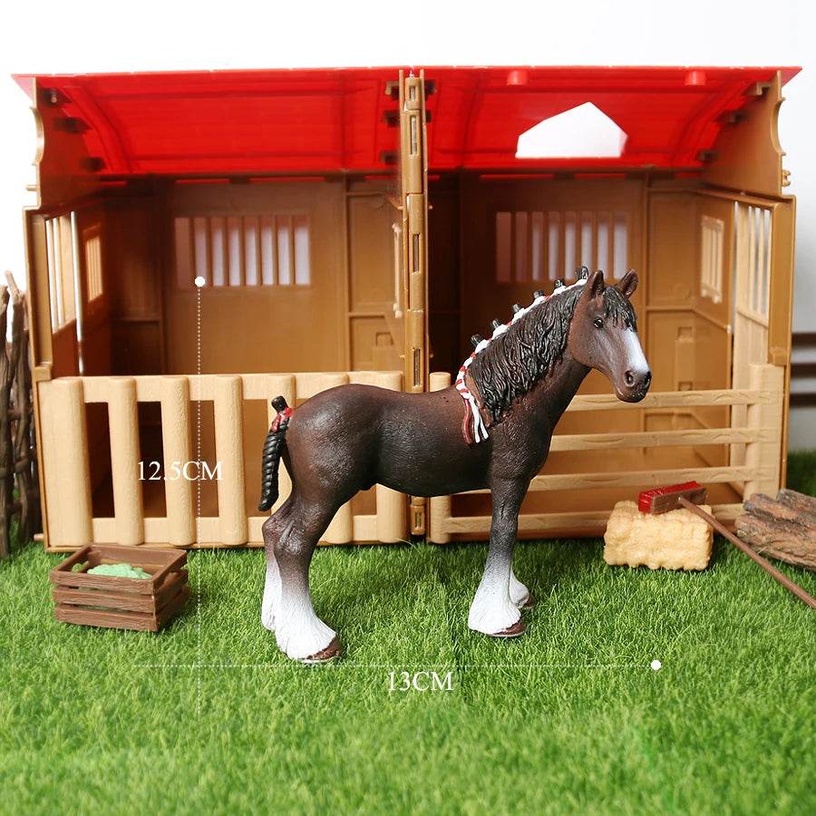 Realistic Horse Figurines Detailed Miniature Cake Topper - ToylandEU