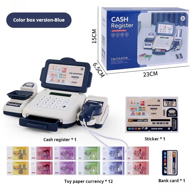 Realistic Kids Cash Register Toy With Card Scan And Weighing Feature For Boys And Girls - ToylandEU