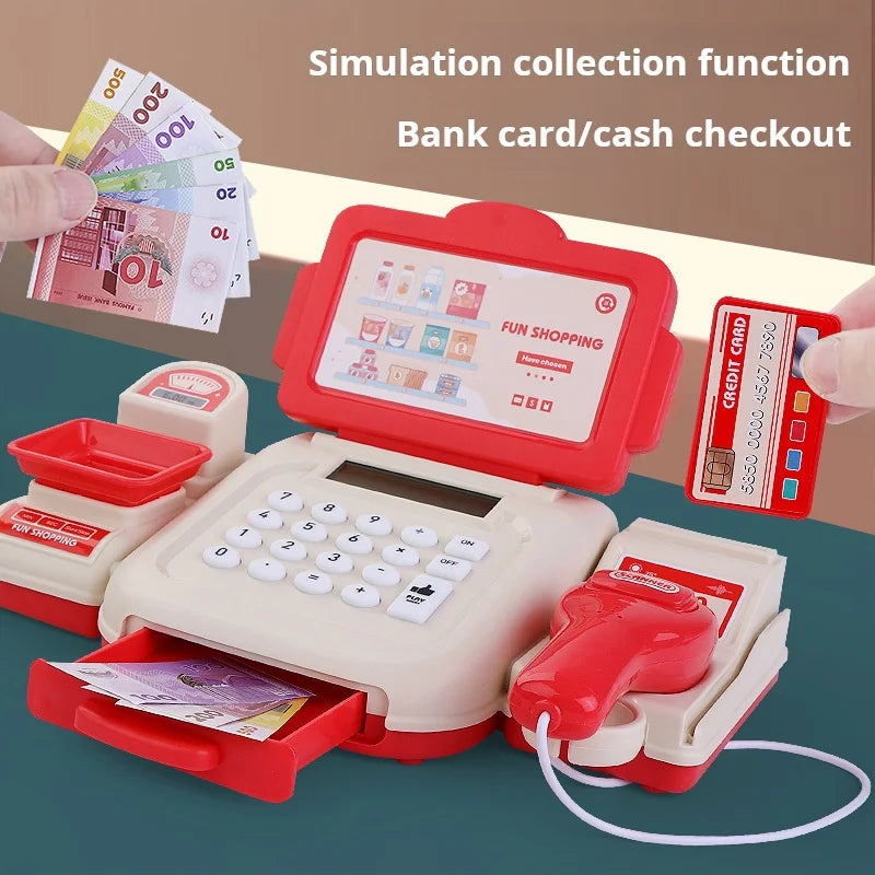 Realistic Kids Cash Register Toy With Card Scan And Weighing Feature For Boys And Girls - ToylandEU