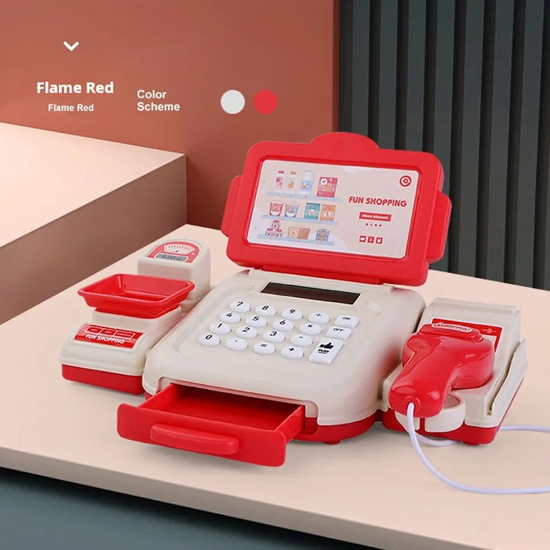 Realistic Kids Cash Register Toy With Card Scan And Weighing Feature For Boys And Girls - ToylandEU