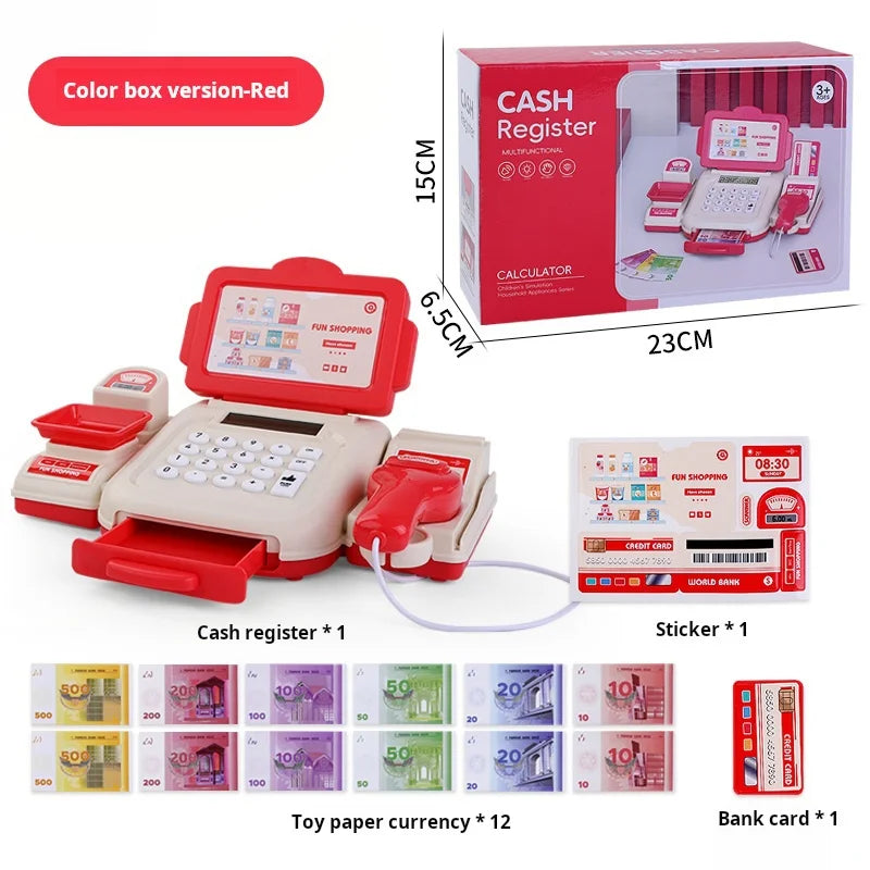 Realistic Kids Cash Register Toy With Card Scan And Weighing Feature For Boys And Girls - ToylandEU