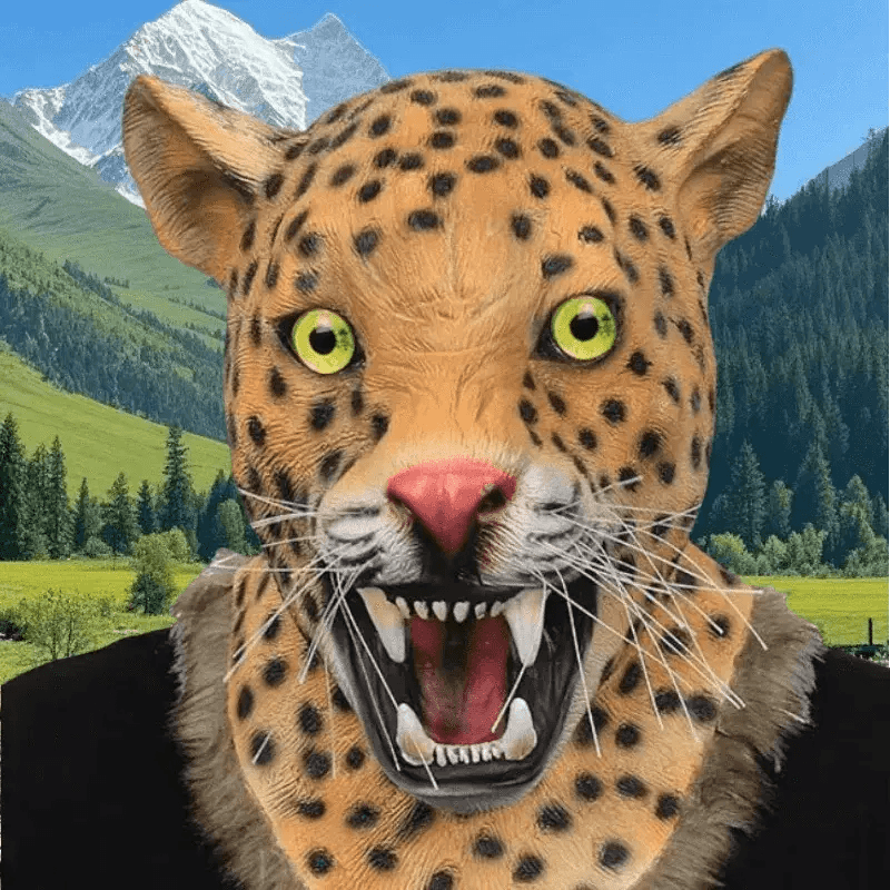  Realistic Leopard Mask Full Head Latex Mask Toyland EU -  ToylandEU™