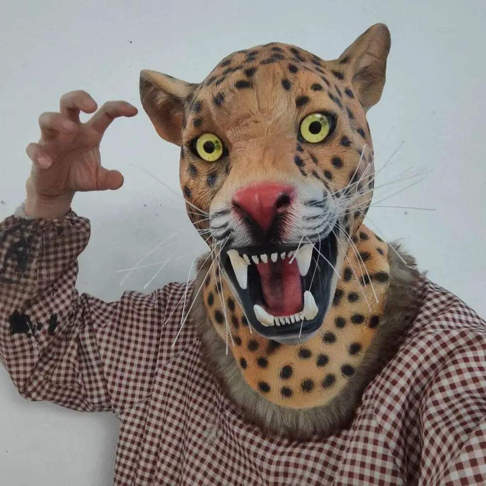  Realistic Leopard Print 3D Mask Full Head Toyland EU -  ToylandEU™