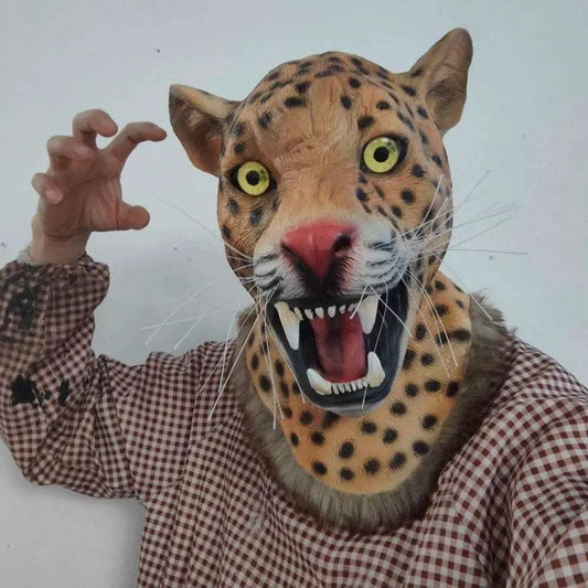  Realistic Leopard Print 3D Mask Full Head Toyland EU -  ToylandEU™