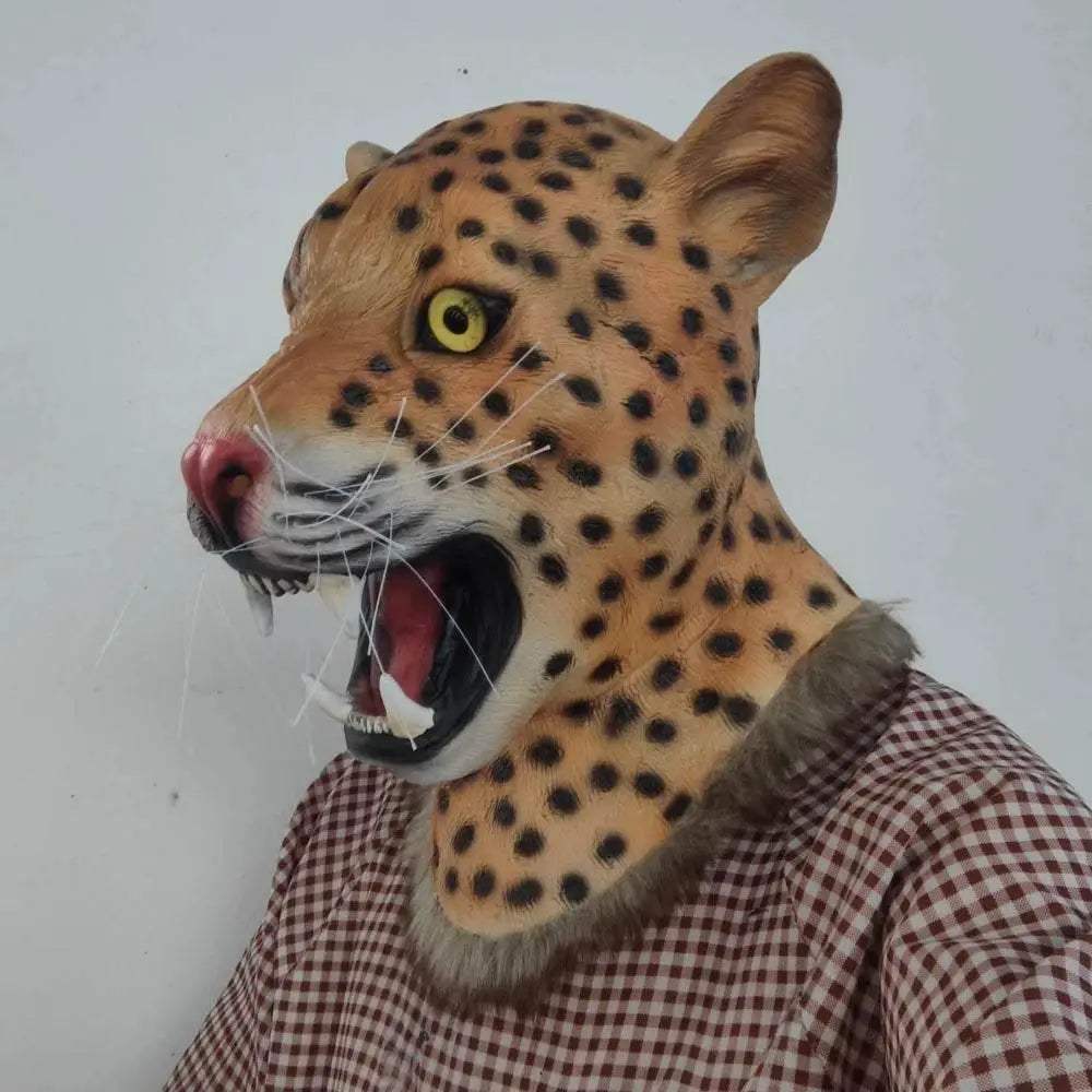  Realistic Leopard Print 3D Mask Full Head Toyland EU -  ToylandEU™