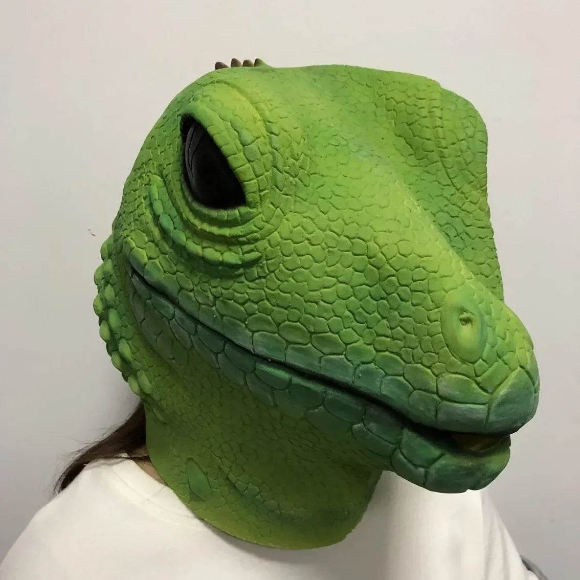 Realistic Lizard Mask Latex Hood For Adults Halloween - ToylandEU