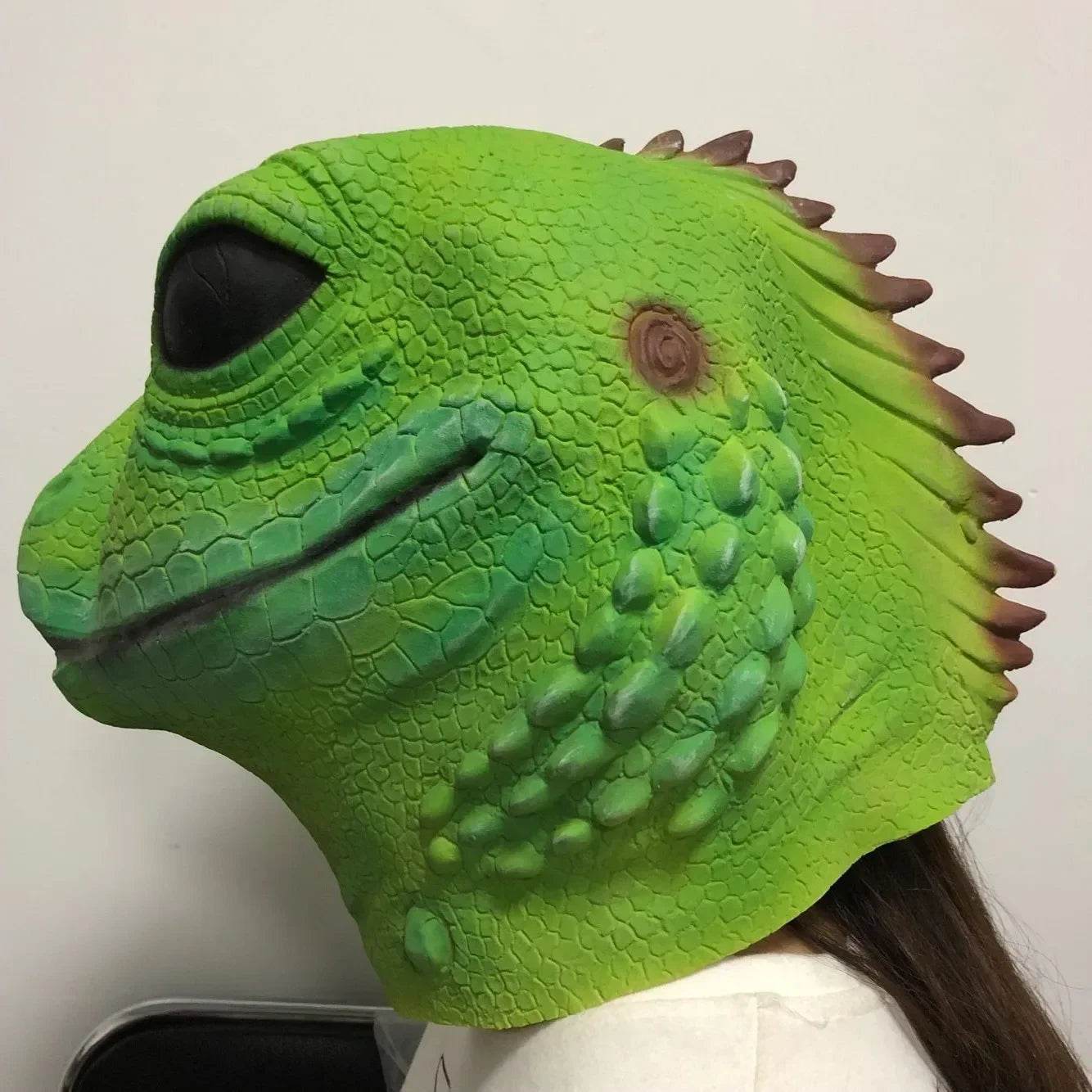 Realistic Lizard Mask Latex Hood For Adults Halloween - ToylandEU