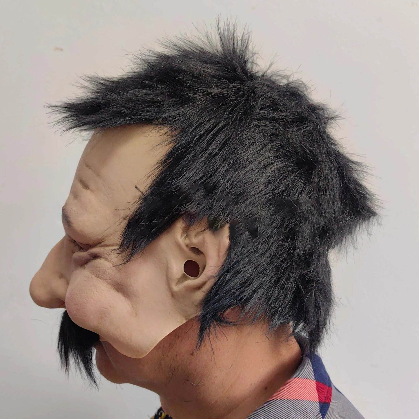 Realistic Mask Half Face Old Man For Halloween Roleplay - ToylandEU