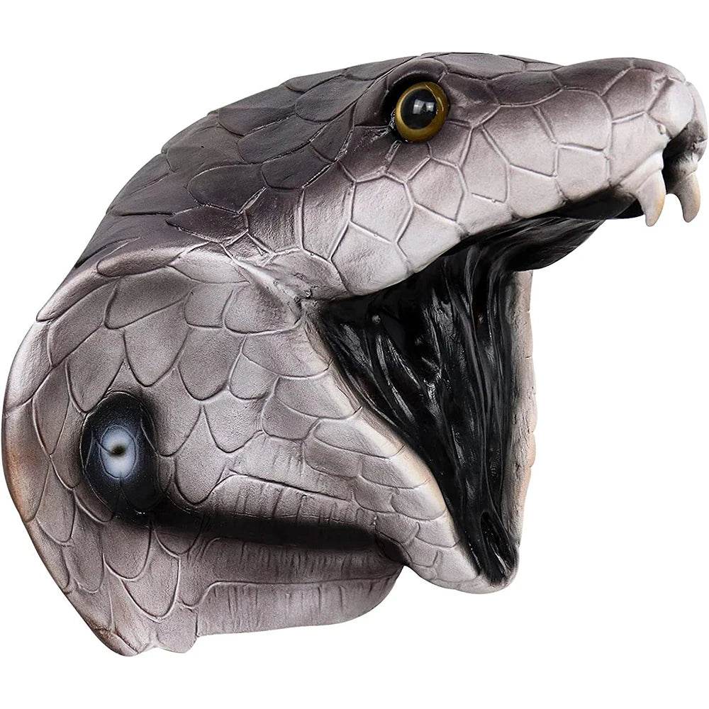 Realistic Mask Latex Snake Head For Halloween Cosplay - ToylandEU