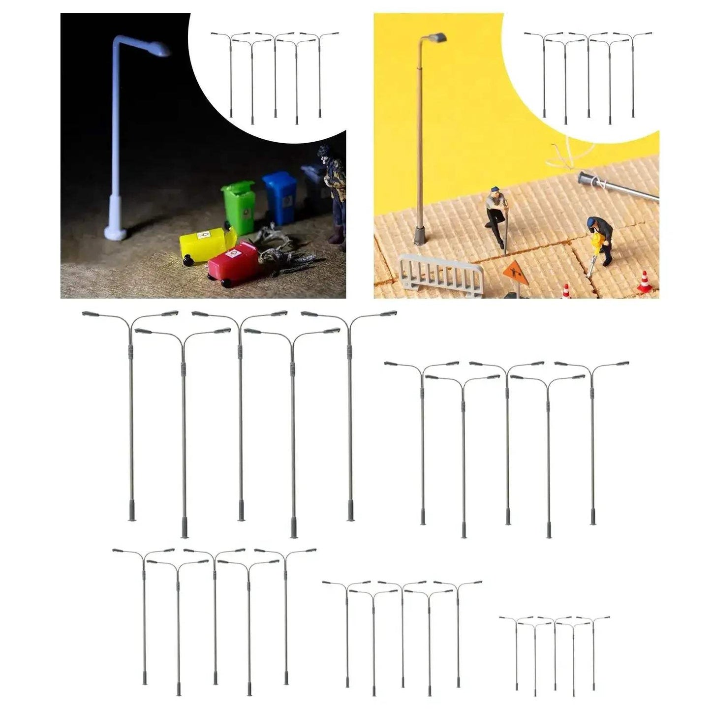 Realistic Mini Street Lights For Dollhouse Landscape Decor - ToylandEU