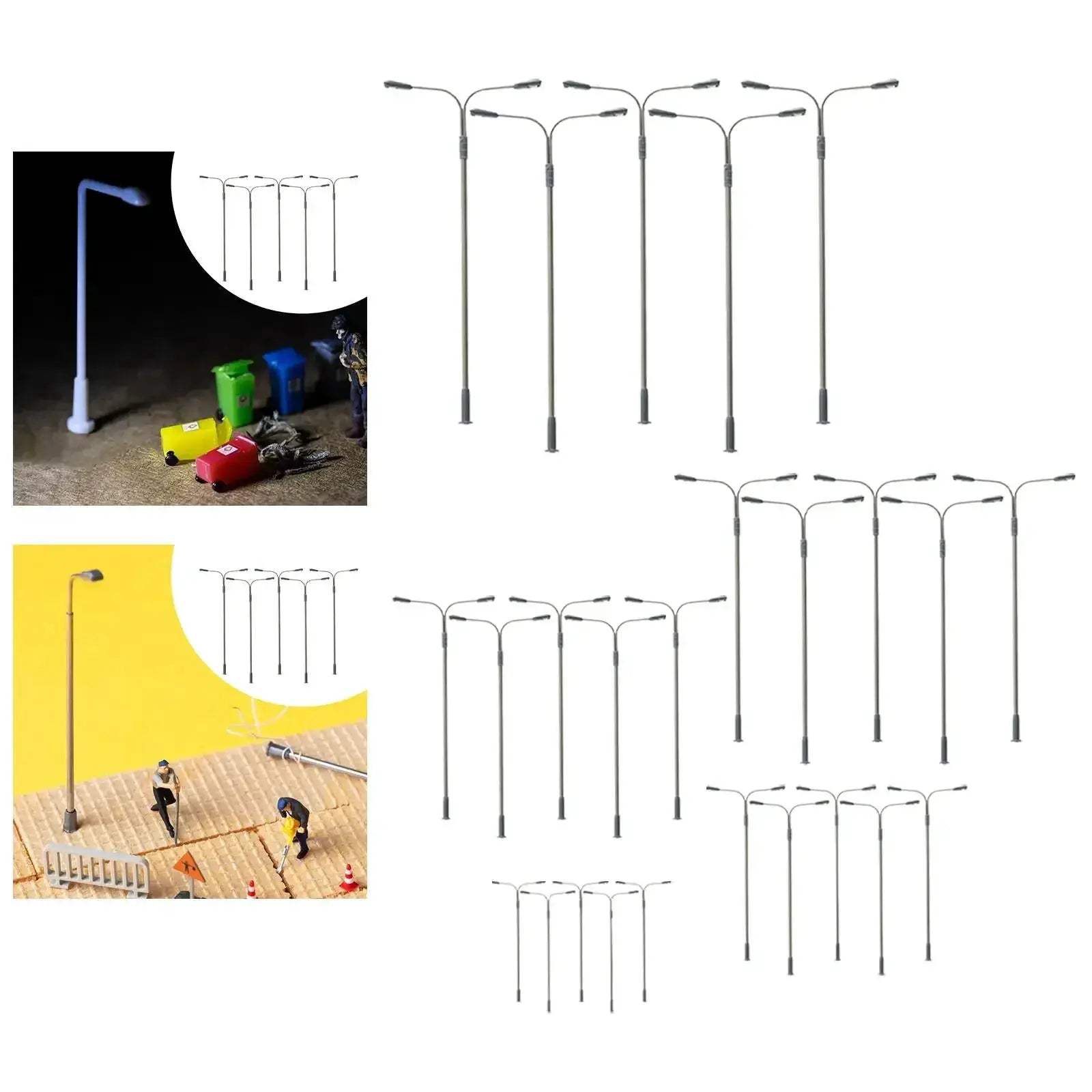  Realistic Mini Street Lights For Dollhouse Warm Glow -  ToylandEU™