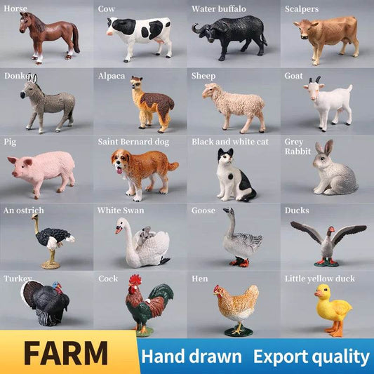 Realistic PVC Farm Animal Toys for Creative Play and Learning - ToylandEU