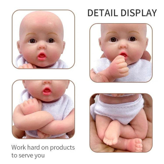 Realistic Platinum Silicone Reborn Doll 6 Inch For Kids - ToylandEU
