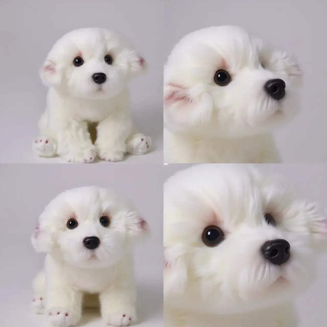 Realistic Plush Maltese Dog Toy For Snuggle Play Pillow - ToylandEU