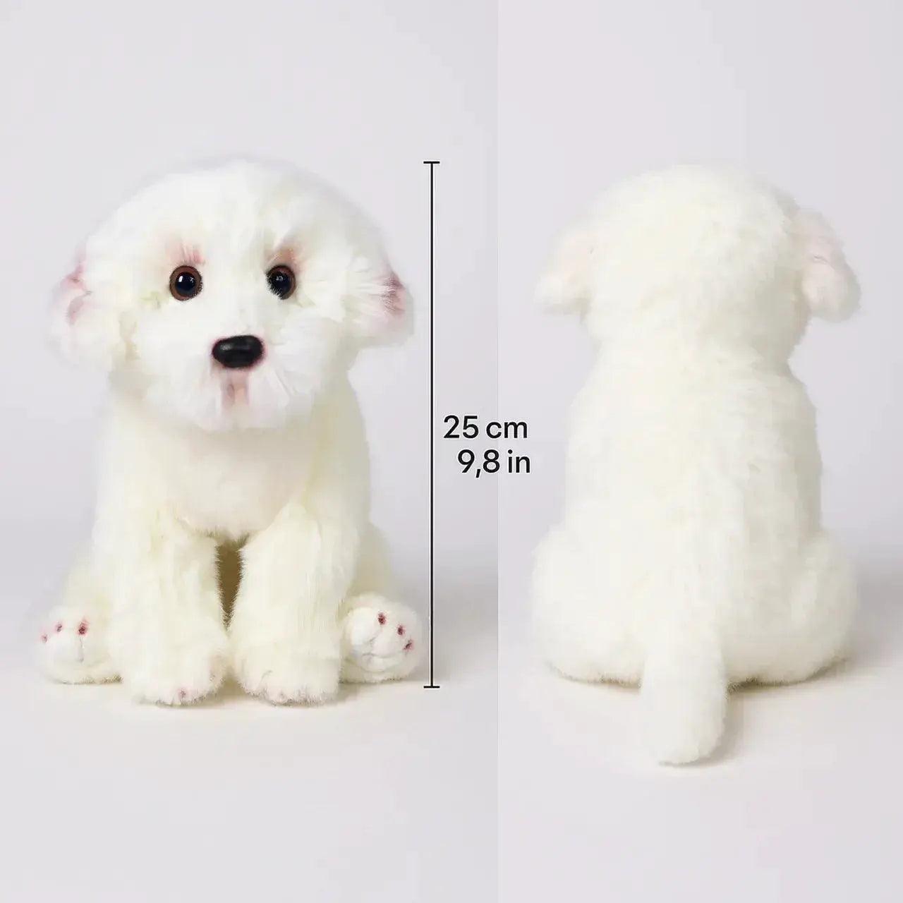  Realistic Plush Maltese Dog Toy Snuggle Pillow Durable -  ToylandEU™