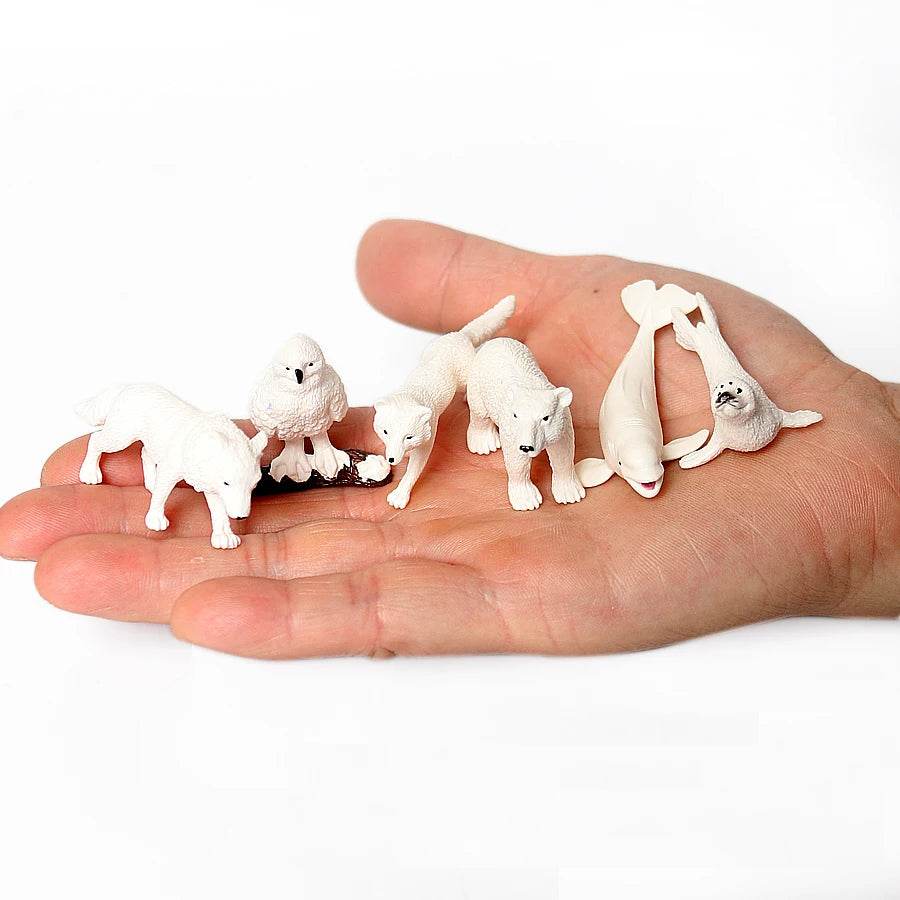 Realistic Polar Animal Figurines Miniature Educational Toys - ToylandEU