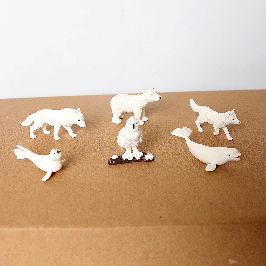 Realistic Polar Animal Figurines Miniature Educational Toys - ToylandEU