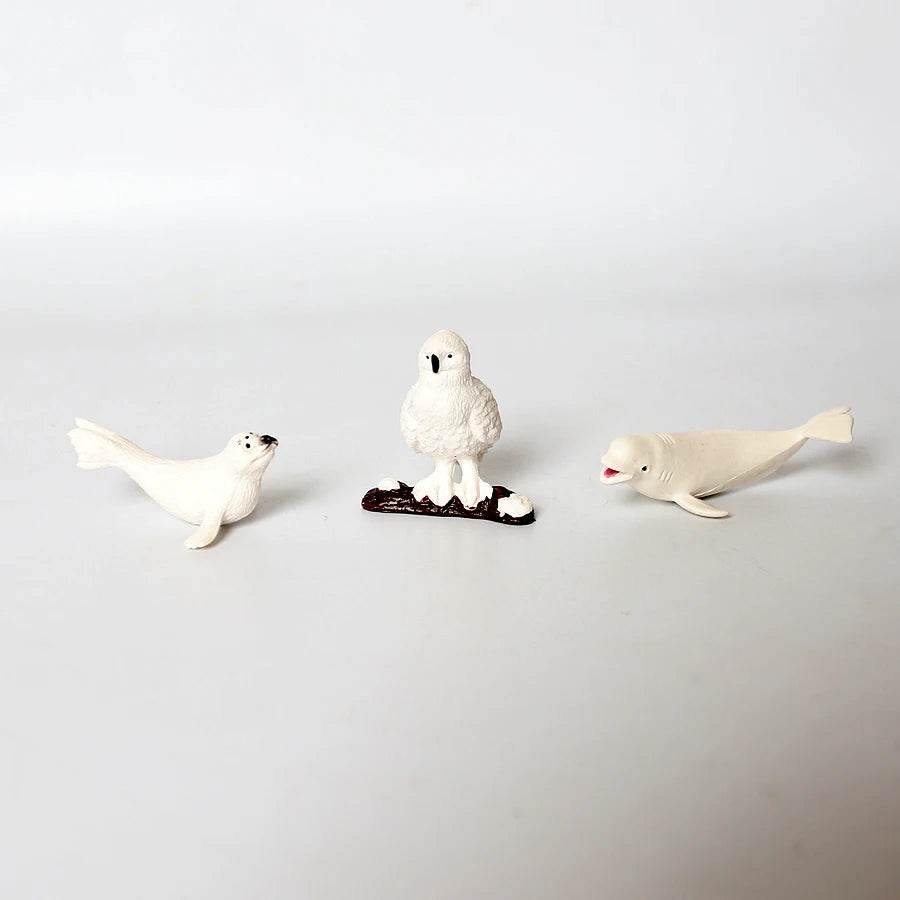 Realistic Polar Animal Figurines Miniature Educational Toys - ToylandEU