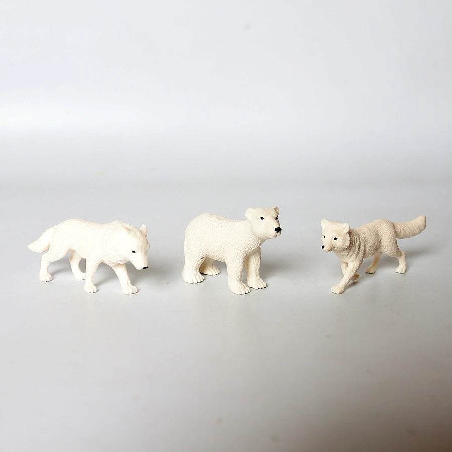 Realistic Polar Animal Figurines Miniature Educational Toys - ToylandEU