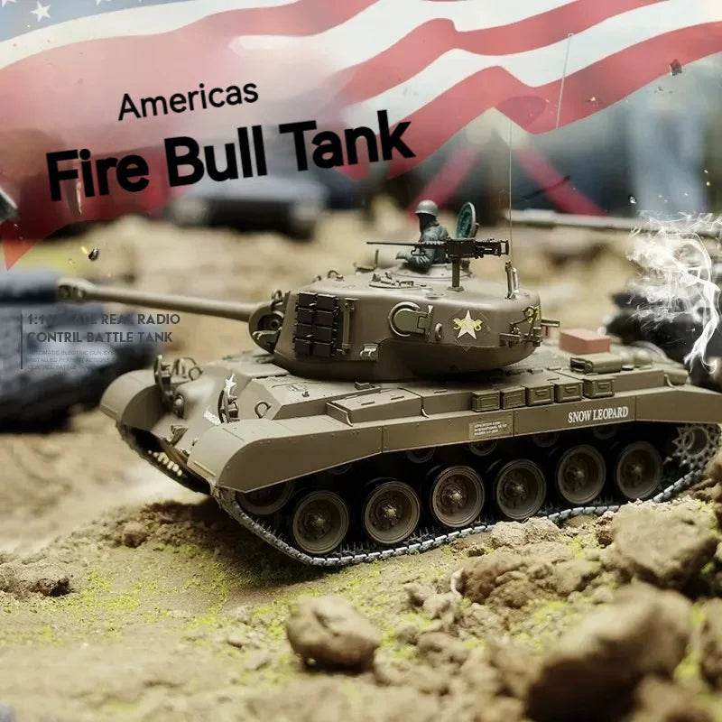 Realistic RC Battle Tank 52cm Large Scale For Boys Gift - ToylandEU