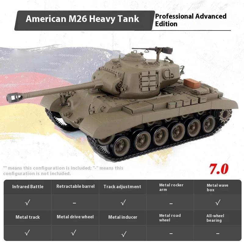 Realistic RC Battle Tank 52cm Large Scale For Boys Gift - ToylandEU