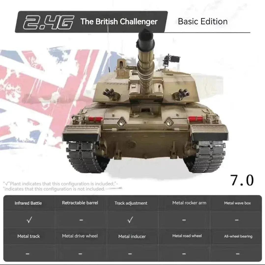  Realistic RC Battle Tank Challenger II 70 Toyland EU -  ToylandEU™