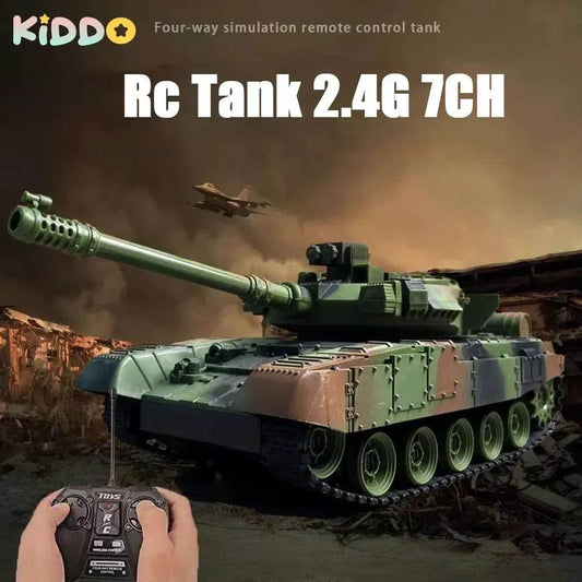 Tanque RC realista OneThirtyScale com luz e som para batalha para crianças - ToylandEU