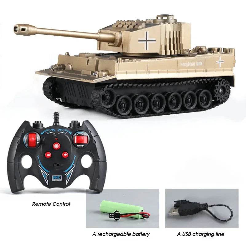 Реалистичен RC танк OneThirtyScale Светлинно-звукова битка за деца - ToylandEU