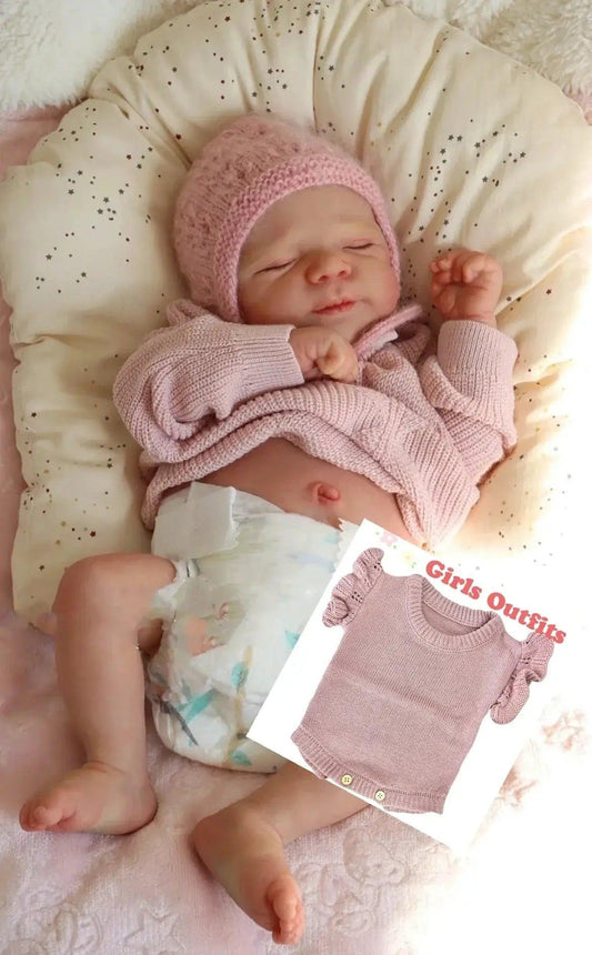  Realistic Reborn Baby Doll 18 Inch Vinyl Painted Hair -  ToylandEU™