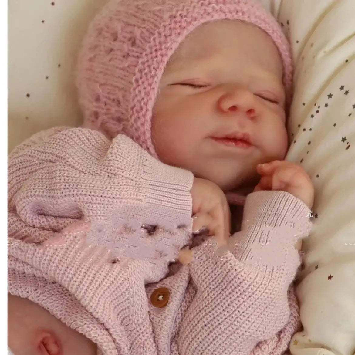 Realistic Reborn Baby Doll 18 Inch Vinyl With Painted Hair - ToylandEU