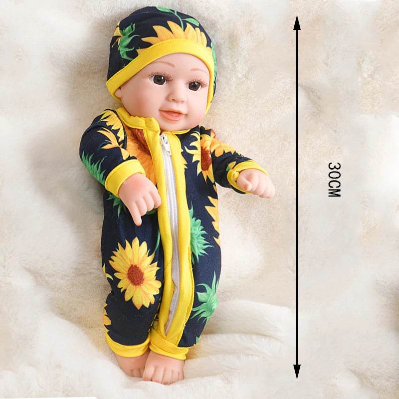 Realistic Reborn Baby Doll 30cm Full Body Vinyl For Girls - ToylandEU