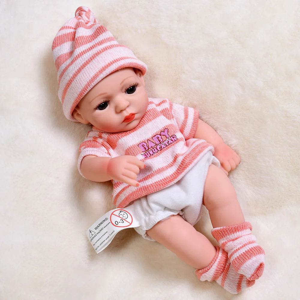 Realistic Reborn Baby Doll 30cm Full Body Vinyl For Girls - ToylandEU