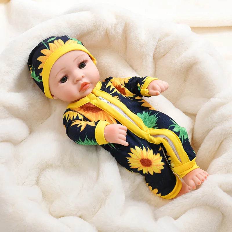 Realistic Reborn Baby Doll 30cm Full Body Vinyl For Girls - ToylandEU