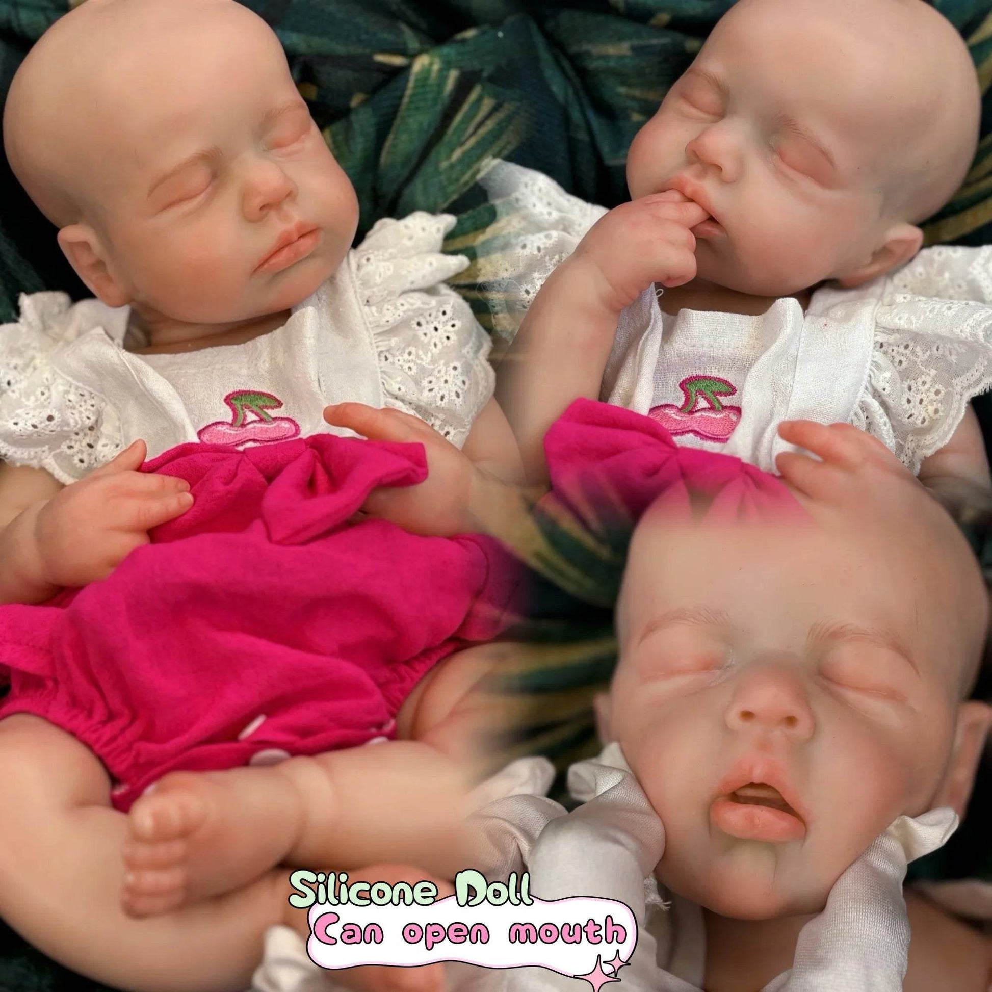Realistic Reborn Doll 18 Inch Open Mouth Silicone For Gifts - ToylandEU