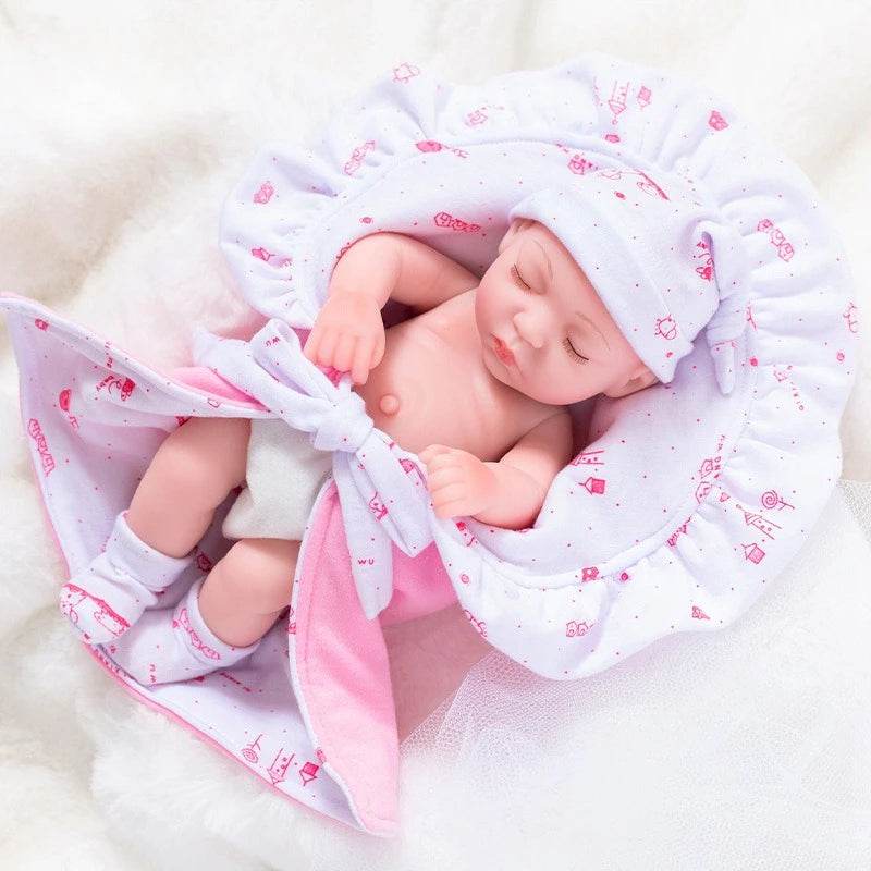 Realistic Reborn Doll 30cm Sleeping Eyes Closed For Girls - ToylandEU