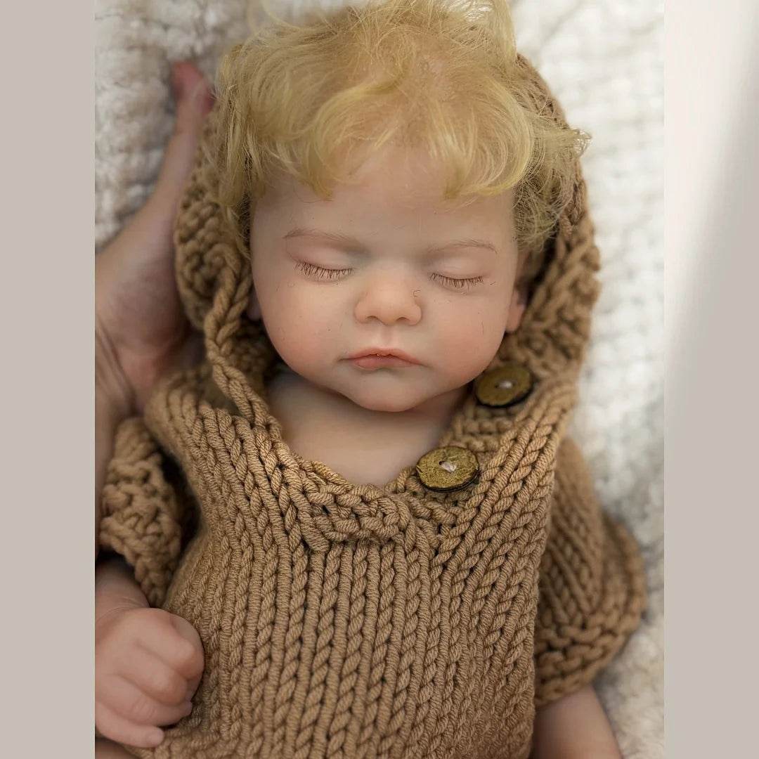 Realistic Reborn Doll Open Mouth 45cm For Collectors - ToylandEU
