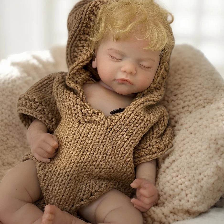 Realistic Reborn Doll Open Mouth 45cm For Collectors - ToylandEU